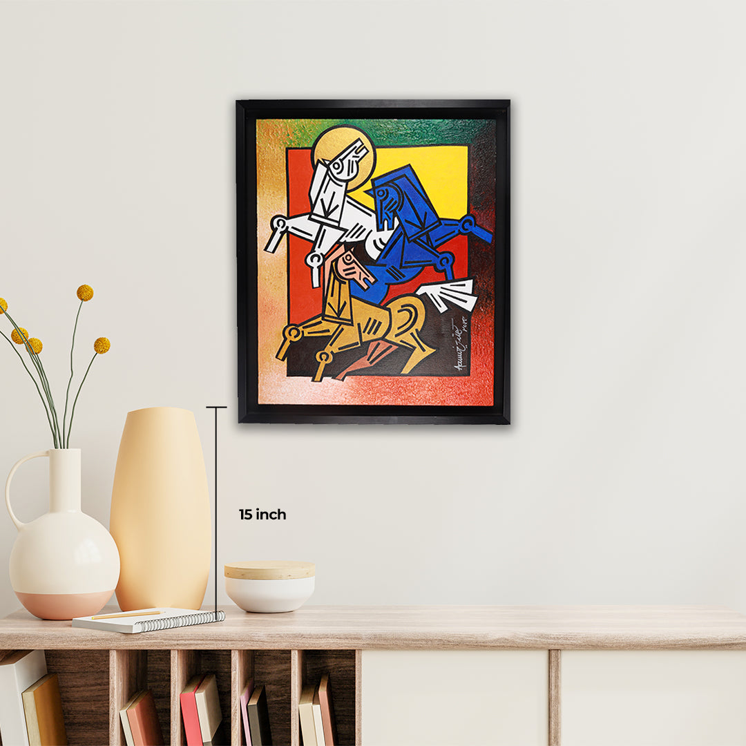 3 Horses Painting - Sahara