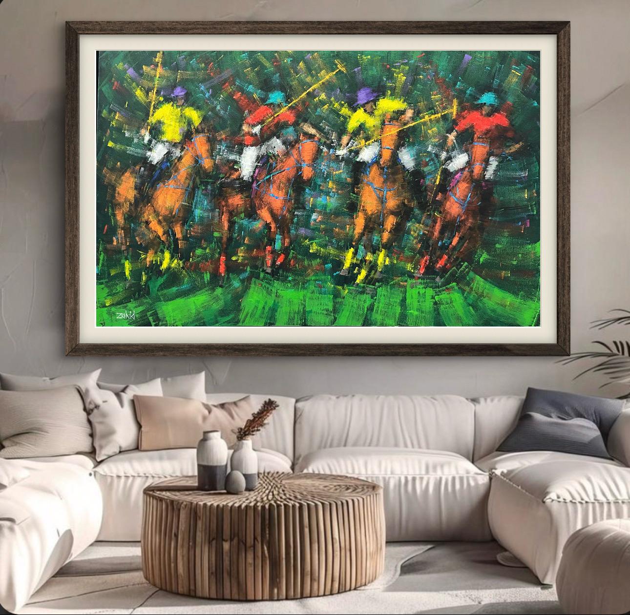 Vibrant polo horses