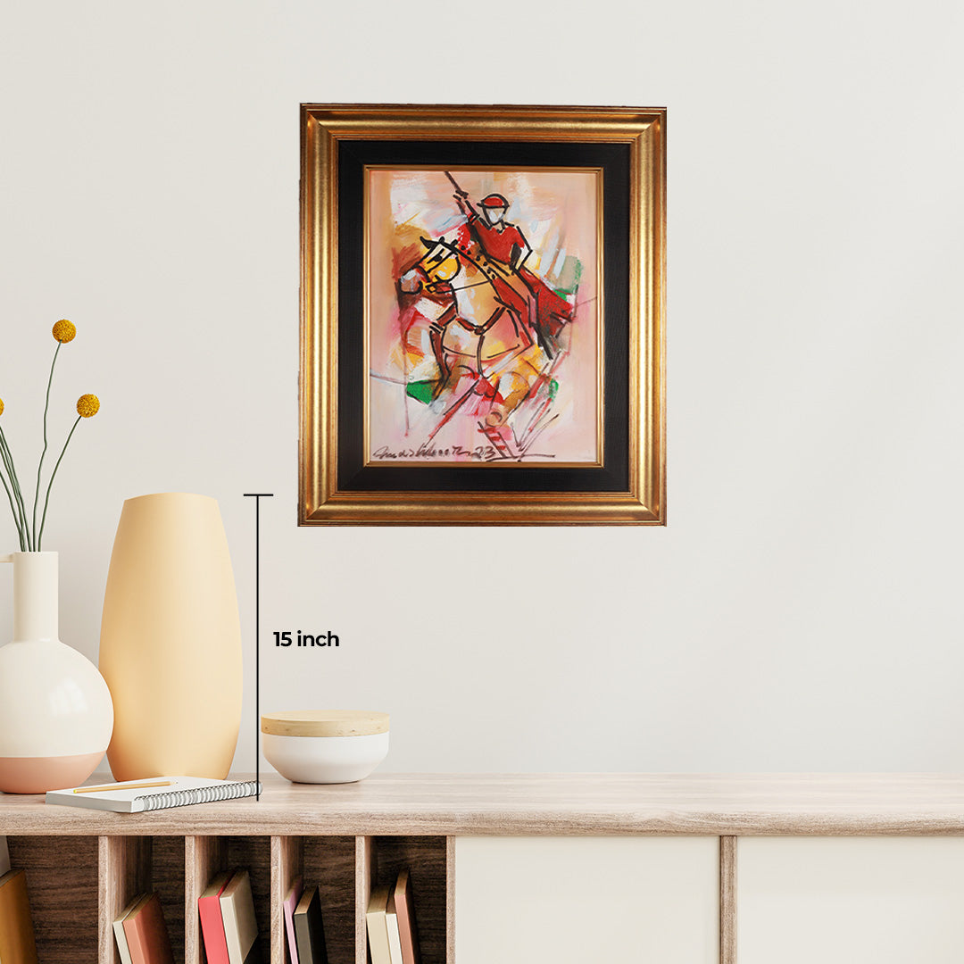 Abstract Horse Painting by Nina Nowa