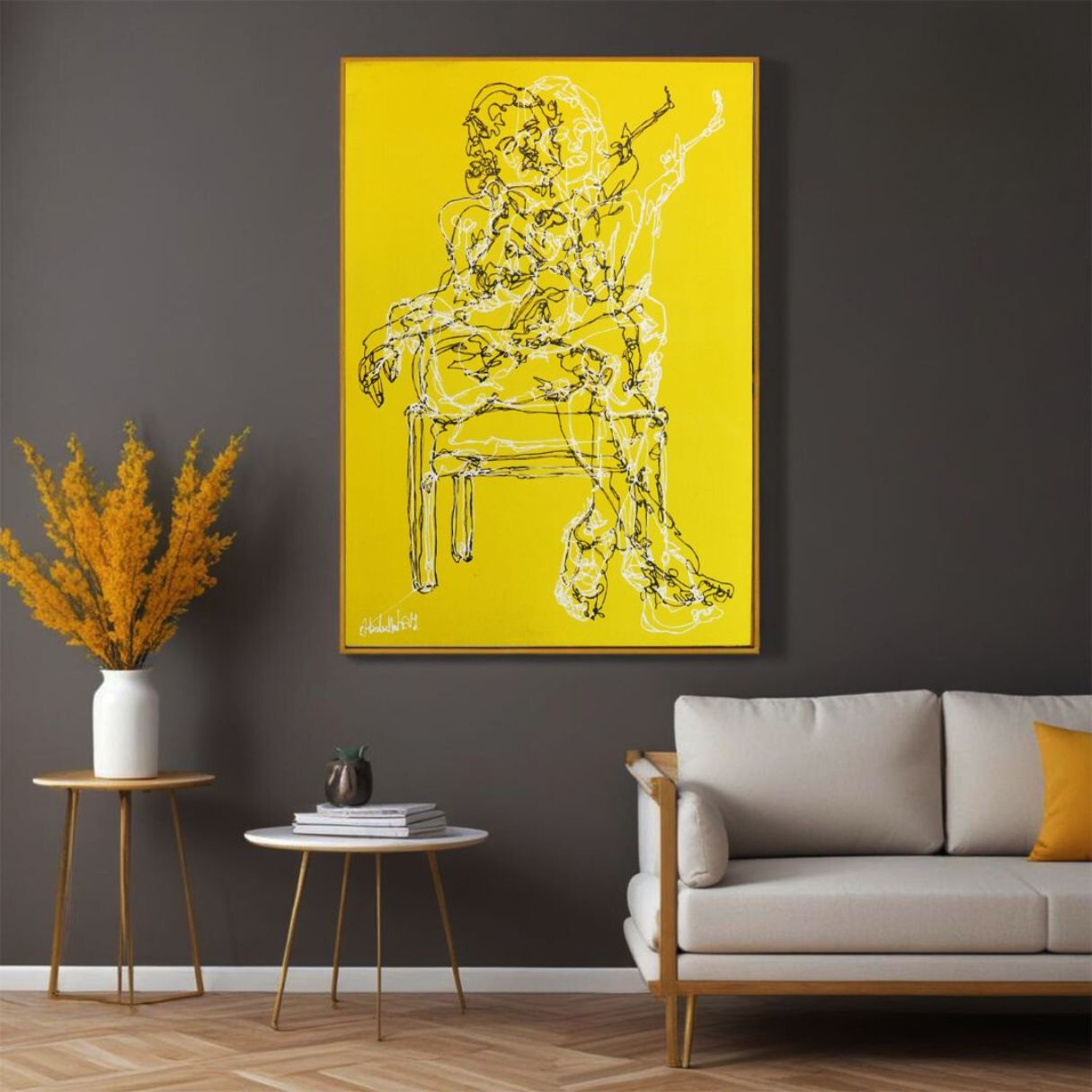 Abstract Painting in Dubai by Nina Nowa