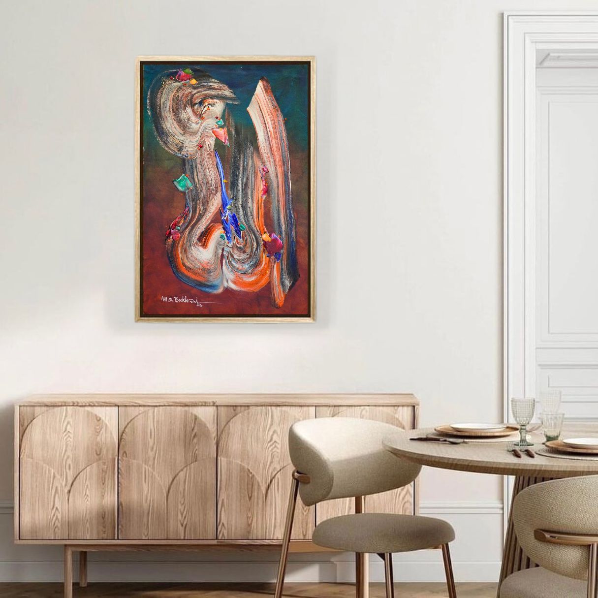 Arabic Calligraphy Painting by Nina Nowa