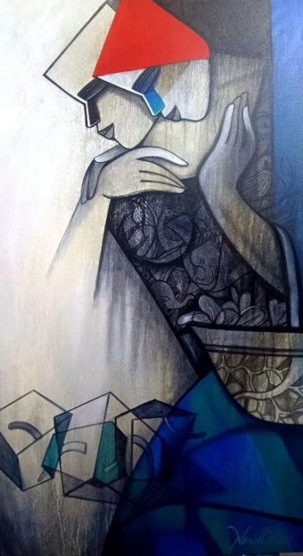 Best Oil Painting Portrait - Demure Symmetry