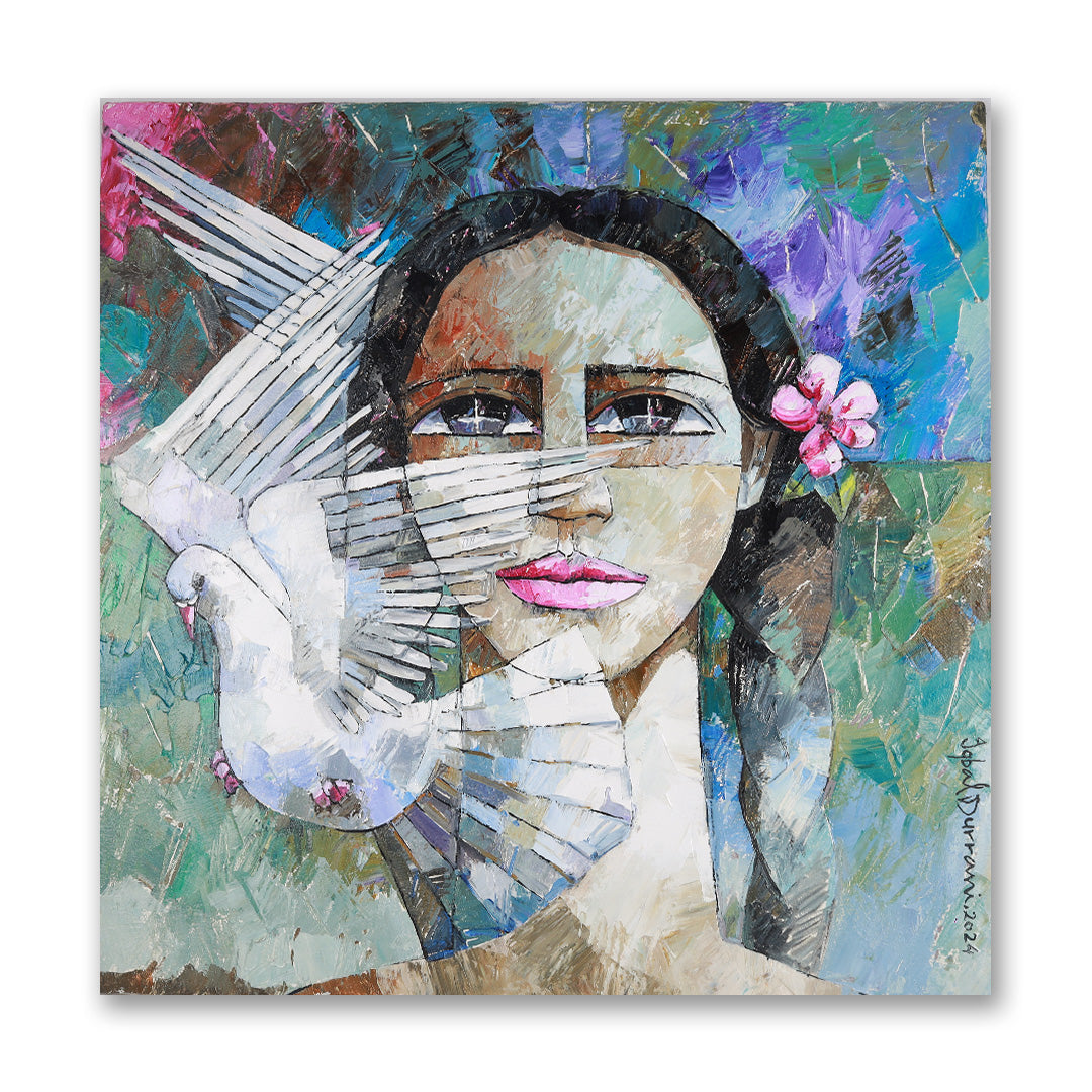 Bird Oil Painting on Canvas