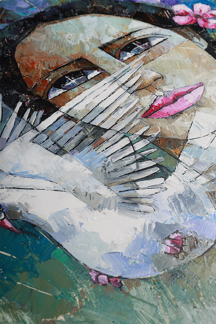 Bird Oil Painting on Canvas - Protect Your Inner Peace