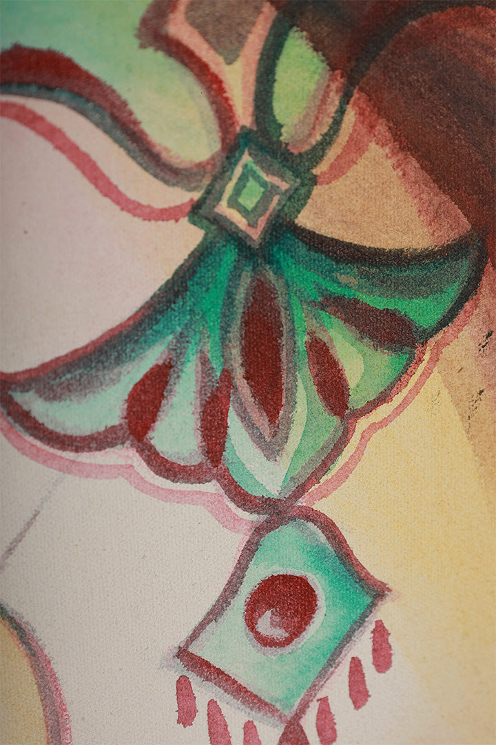 Classic Watercolor Painting - Waiting by Nina Nowa