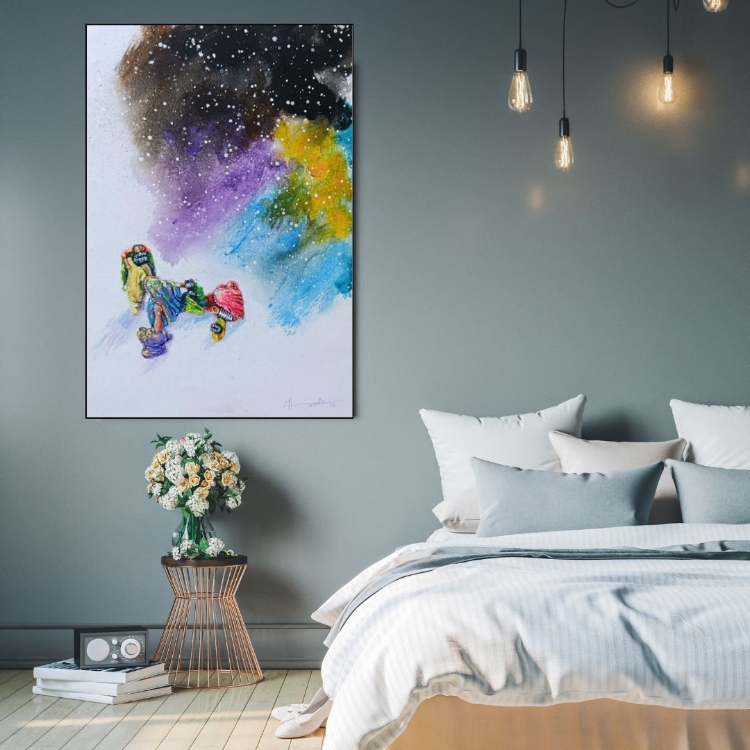 Figurative Art Painting - Colours of Life