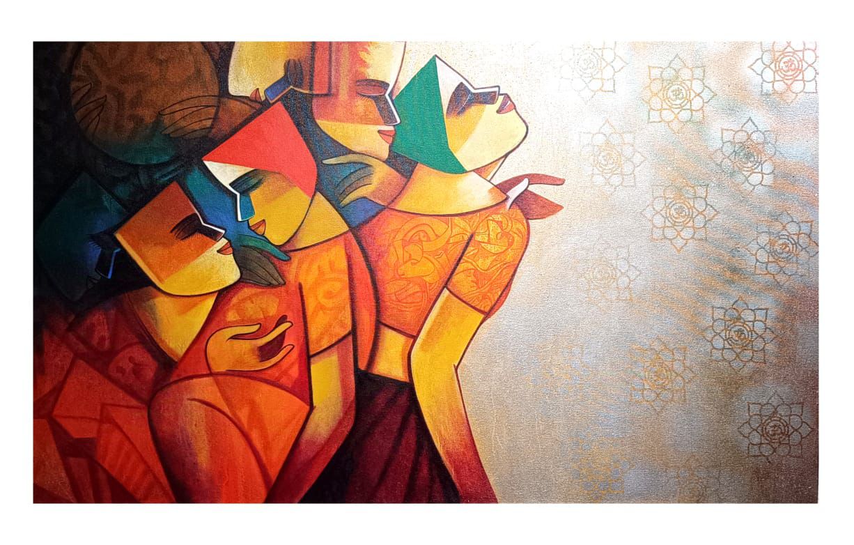 Figurative Art Painting - The Divine Love