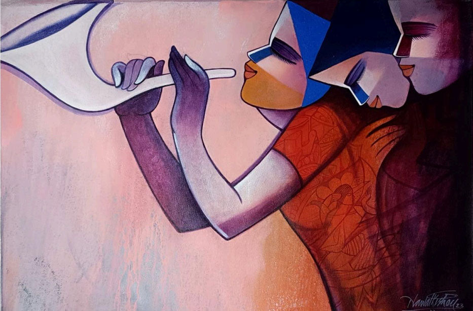 Figurative Oil Painting - Symmetrical