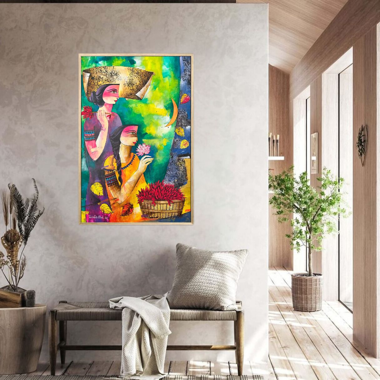 Figurative Painting - Whispers of the Soul in UAE