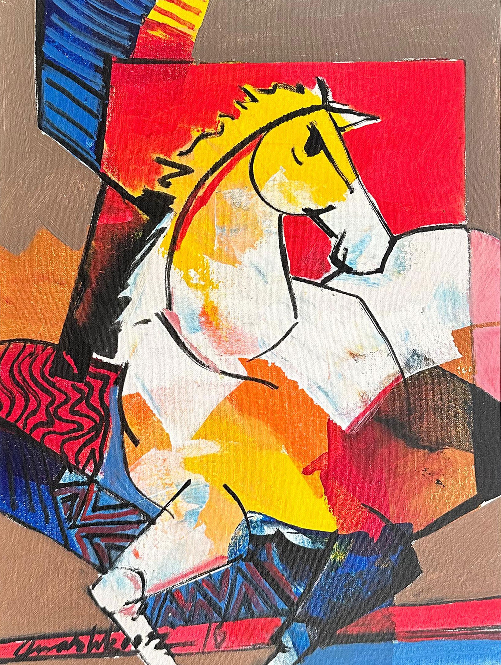 Galloping Horse Painting by Nina Nowa