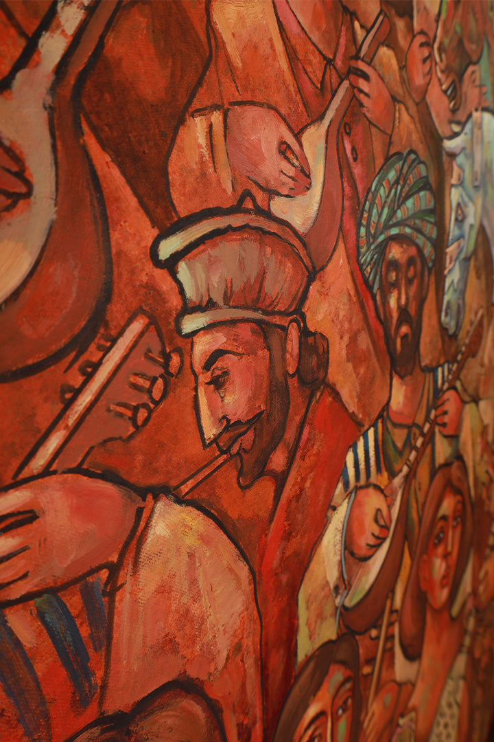 Hand Painted Oil Painting - Sing Me a Story