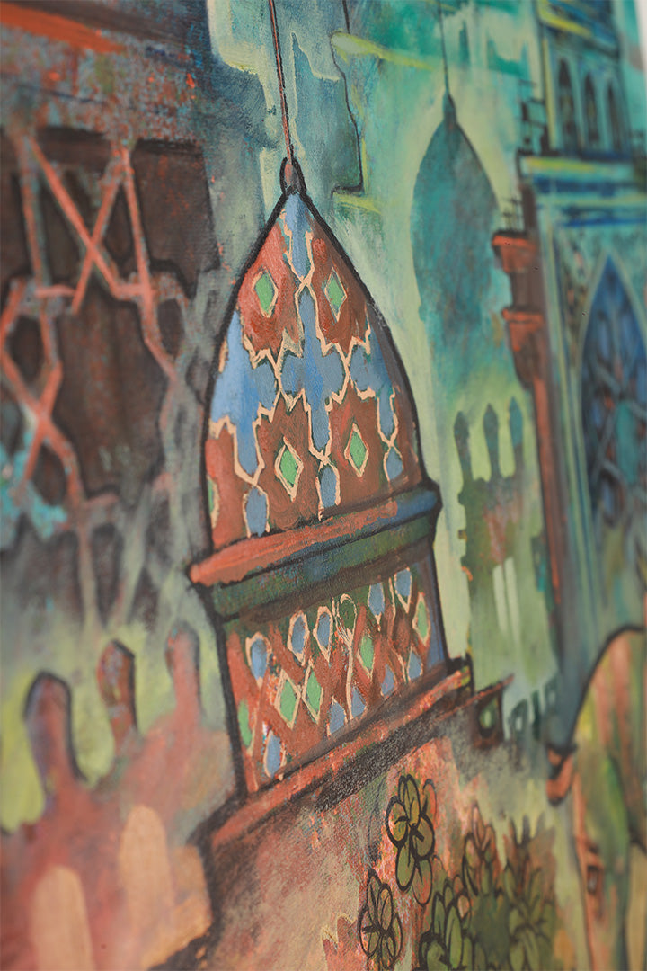 Hand Painted Oil Painting - Sing Me a Story by Nina Nowa